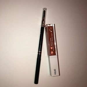OFRA liquid lip and Billion Dollar Brows pencil